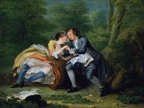 Marriage a La Mode: II - the Tete a Tete, C.1743-William Hogarth-Giclee Print