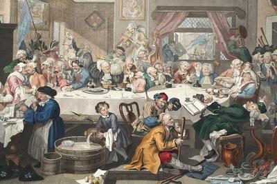 Premium Giclee Print: An Election Entertainment, Illustration from 'Hogarth Restored: the Whole Works of the Celebrated… by William Hogarth: 30x20in
