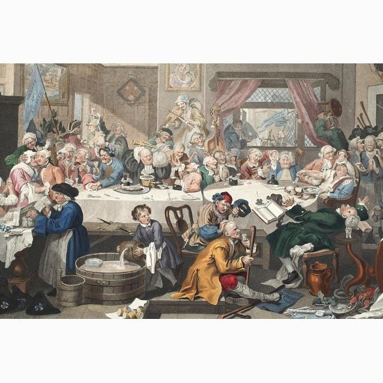 Premium Giclee Print: An Election Entertainment, Illustration from 'Hogarth Restored: the Whole Works of the Celebrated… by William Hogarth: 30x20in