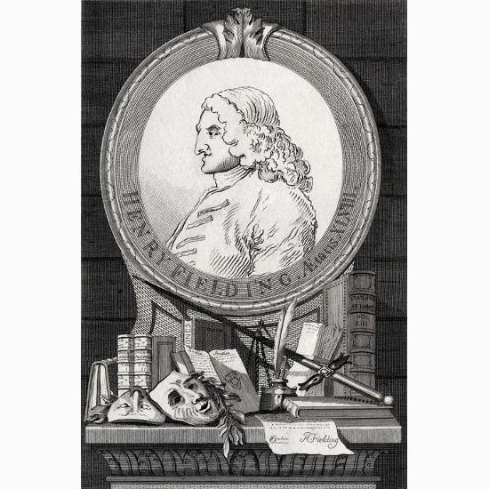 Premium Giclee Print: English Novelist Henry Fielding by William Hogarth: 30x20in