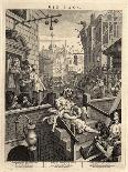 Gin Lane (Beer Street and Gin Lane), 1751-William Hogarth-Giclee Print
