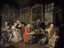 Marriage a La Mode: 1, the Marriage Contract, 1743-William Hogarth-Giclee Print