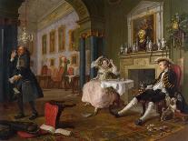 Marriage a La Mode: II - the Tete a Tete, C.1743-William Hogarth-Giclee Print