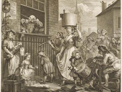 Premium Photographic Print: The Enraged Musician Disturb Hogarth by William Hogarth: 24x18in