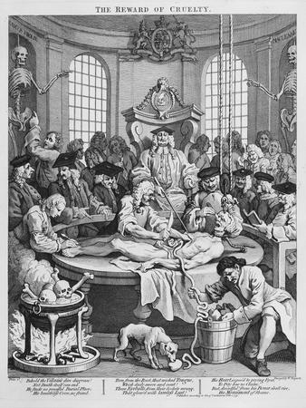 Premium Giclee Print: The Reward of Cruelty, 1751 by William Hogarth: 24x18in