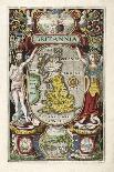 Frontispiece from Britannia, by William Camden, Pub. 1607 (Hand Coloured Engraving)-William Hole-Giclee Print