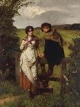 The Lovers Vow' (Scene c.1800)-William Holyoake-Framed Giclee Print