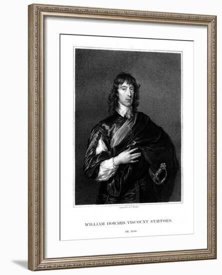 William Howard, 1st Viscount Stafford, Roman Catholic Martyr-T Wright-Framed Giclee Print