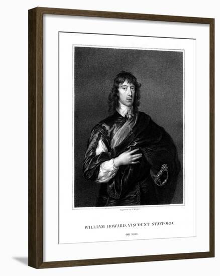 William Howard, 1st Viscount Stafford, Roman Catholic Martyr-T Wright-Framed Giclee Print