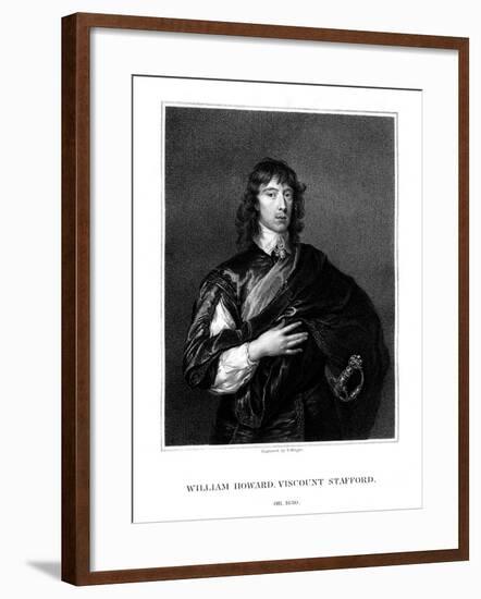 William Howard, 1st Viscount Stafford, Roman Catholic Martyr-T Wright-Framed Giclee Print