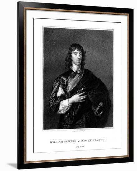 William Howard, 1st Viscount Stafford, Roman Catholic Martyr-T Wright-Framed Giclee Print