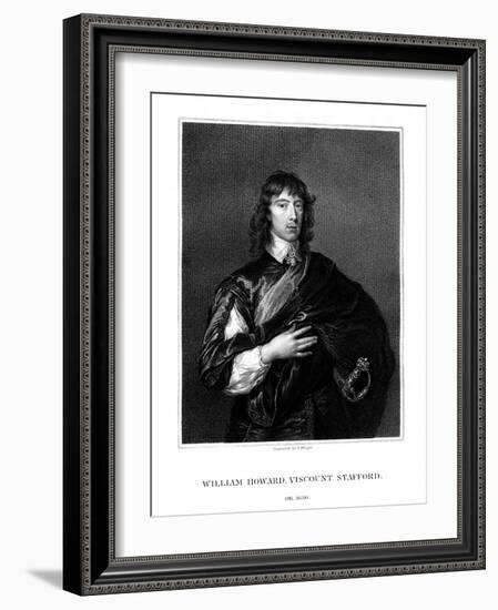 William Howard, 1st Viscount Stafford, Roman Catholic Martyr-T Wright-Framed Giclee Print