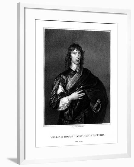 William Howard, 1st Viscount Stafford, Roman Catholic Martyr-T Wright-Framed Giclee Print