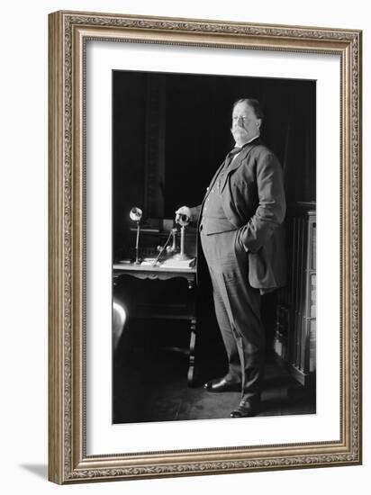 William Howard Taft Weighed over 300 Pounds When He Was President, Ca. 1910-null-Framed Photo