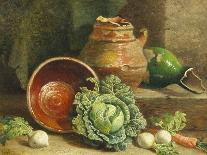 Still Life of Cabbages, Carrot and Turnips-William Hughes-Giclee Print