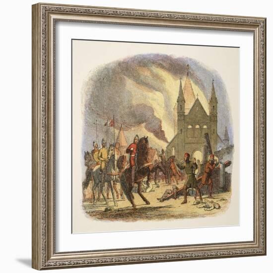 William I Receiving a Fatal Hurt at Mantes-James William Edmund Doyle-Framed Giclee Print