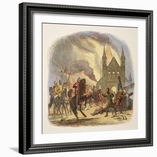 William I Receiving a Fatal Hurt at Mantes-James William Edmund Doyle-Framed Giclee Print