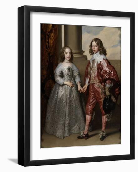 William II, Prince of Orange, and His Bride, Mary Stuart-Anthony Van Dyck-Framed Art Print