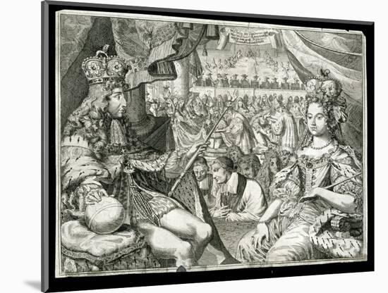William III and Mary II, King and Queen of Great Britain and Ireland, c1689-Unknown-Mounted Giclee Print