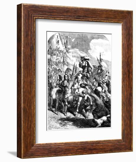 William III Entering Exeter-null-Framed Giclee Print