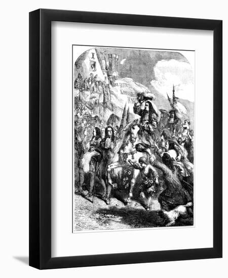 William III Entering Exeter-null-Framed Giclee Print