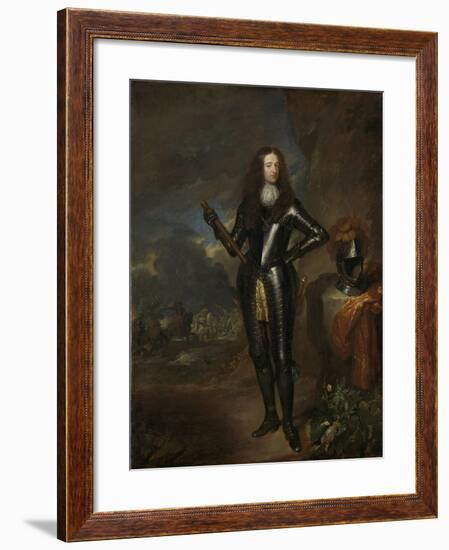 William III, Prince of Orange and Since, King of England-Caspar Netscher-Framed Art Print