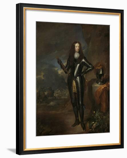 William III, Prince of Orange and Since, King of England-Caspar Netscher-Framed Art Print
