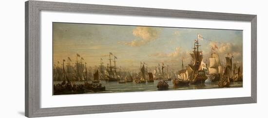 William Iii Reviewing the Dutch Fleet in 1691-Everhardus Koster-Framed Giclee Print