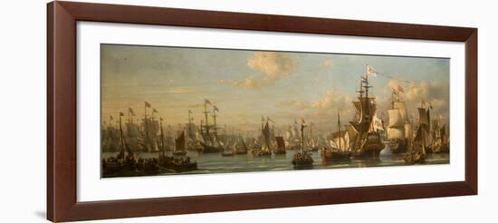 William Iii Reviewing the Dutch Fleet in 1691-Everhardus Koster-Framed Giclee Print