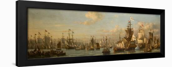 William Iii Reviewing the Dutch Fleet in 1691-Everhardus Koster-Framed Giclee Print