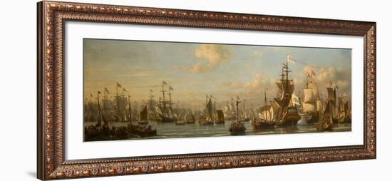 William Iii Reviewing the Dutch Fleet in 1691-Everhardus Koster-Framed Giclee Print