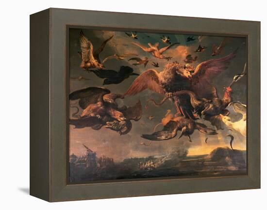 William III's Lowland Wars-Melchior de Hondecoeter-Framed Premier Image Canvas