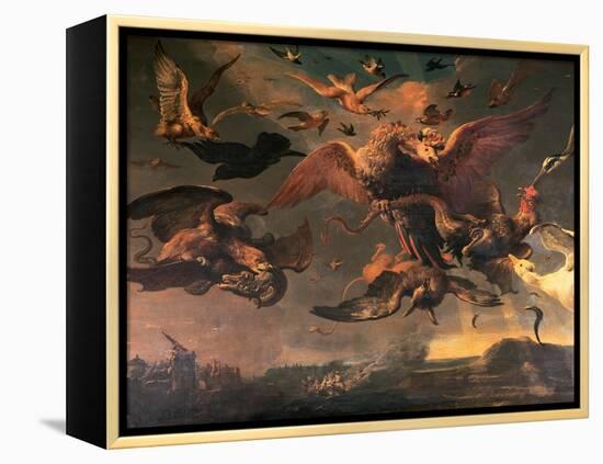 William III's Lowland Wars-Melchior de Hondecoeter-Framed Premier Image Canvas