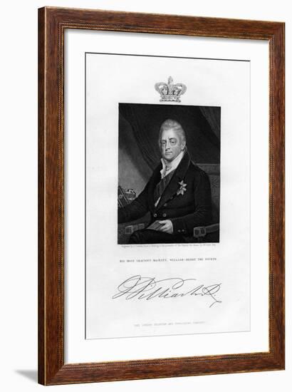 William IV, King of the United Kingdom, 19th Century-J Cochran-Framed Giclee Print