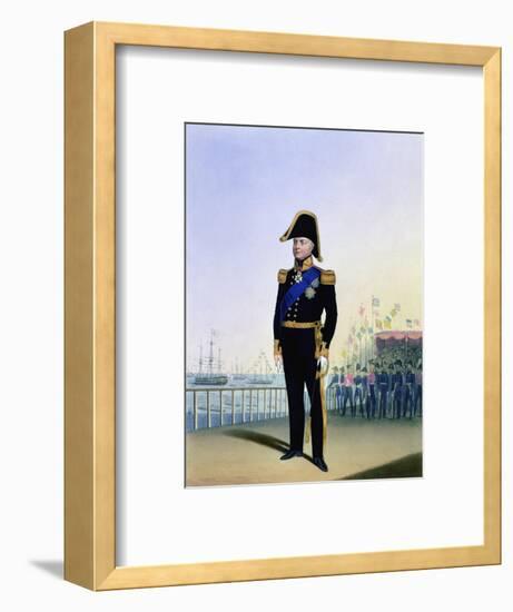 William IV, King of the United Kingdom, c1830-1837-L Mansion-Framed Giclee Print