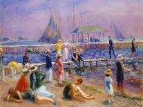 Town Pier - Blue Point, Long Island-William James Glackens-Giclee Print