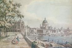 View of the Thames from the Adelphi Terrace-William James-Giclee Print