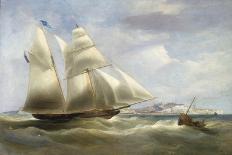 The Ship 'Roxburgh Castle' with the Ship 'Sir Edward Paget', off the Coast of Dover (England), With-William John Huggins-Giclee Print