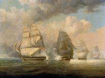 The Opium Clipper 'Sylph' Salvaged by the Sloop 'Clive', C.1835 (Oil Painting)-William John Huggins-Giclee Print