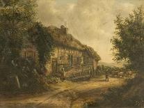 Old Cottages at Petersfield, 1820-William Kidd-Framed Premier Image Canvas
