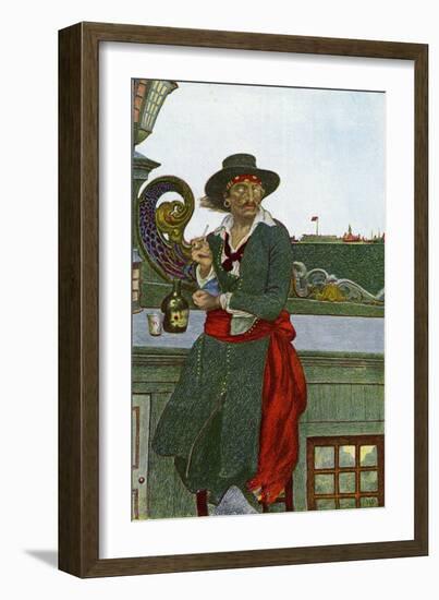 William Kidd-Howard Pyle-Framed Giclee Print