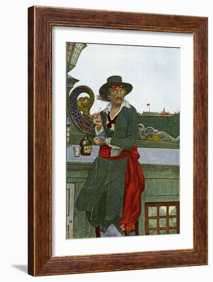 William Kidd-Howard Pyle-Framed Giclee Print