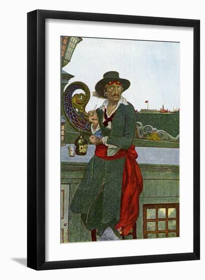 William Kidd-Howard Pyle-Framed Giclee Print