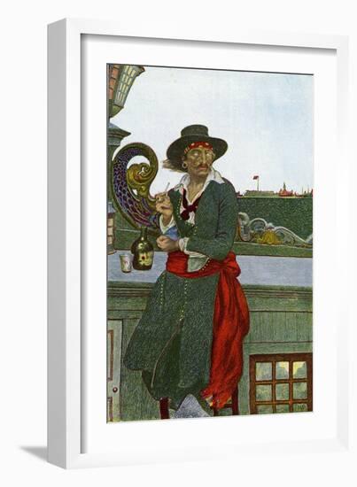 William Kidd-Howard Pyle-Framed Giclee Print