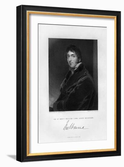 William Lamb (1779-184), 2nd Viscount Melbourne, 1836-Samuel Freeman-Framed Giclee Print