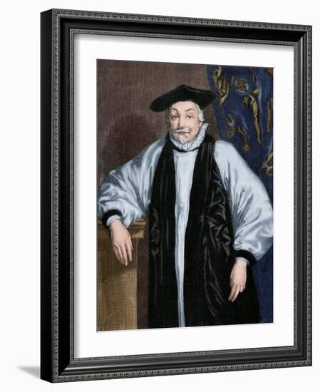 William Laud (1573-1645). Engraving. Colored.-Tarker-Framed Photographic Print