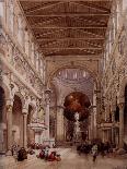 Interior of the Cathedral, Messina, 1839 (Pencil & W/C on Wove Paper)-William Leighton Leitch-Giclee Print