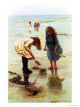 Playing on the Beach-William Liddall Armitage-Giclee Print