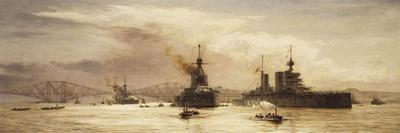 From the Old World to the New, the S S Majestic Lying in the Mersey-William Lionel Wyllie-Giclee Print