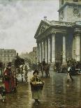 St. Paul's and Ludgate Hill, C.1887 (Oil on Canvas)-William Logsdail-Giclee Print